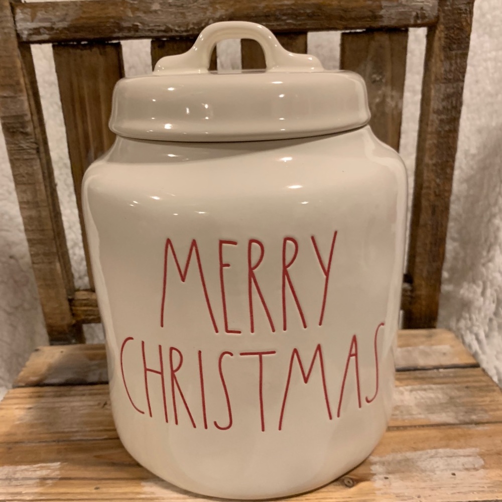Rae Dunn MERRY CHRISTMAS canister